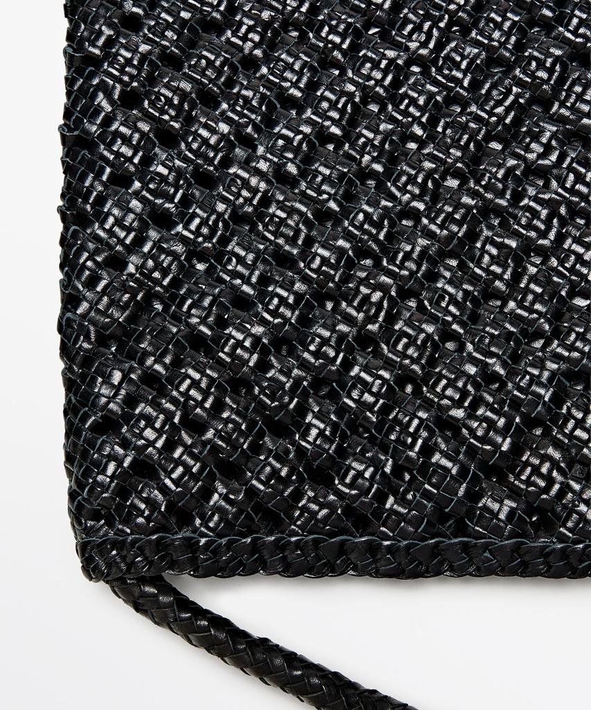 Massimo Dutti Napa Leather Weaving Bag