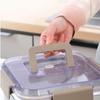 Leakproof Buckle Food Lunch Box Stainless Steel Refrigerator Storage Box Sealed Picnic Box  Work