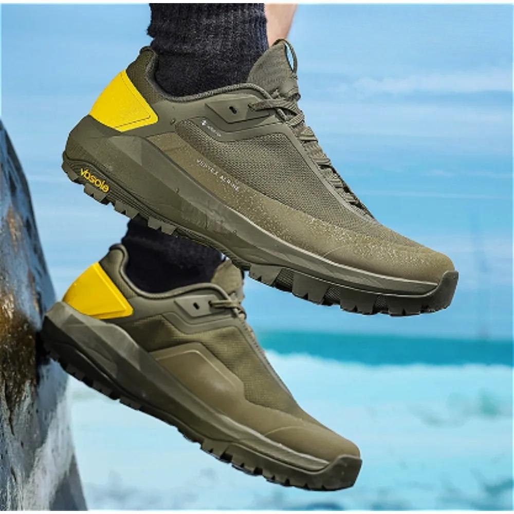 2025 High-quality outdoor climbing shoes Men's Lightweight breathable skidproof shock absorption all-terrain off-road sneakers