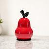 Pear Shaped Toothpick Holder, Large Capacity Covered Toothpick Storage Box, Kitchen Toothpick Dispenser Container with Dust-Proof Lid
