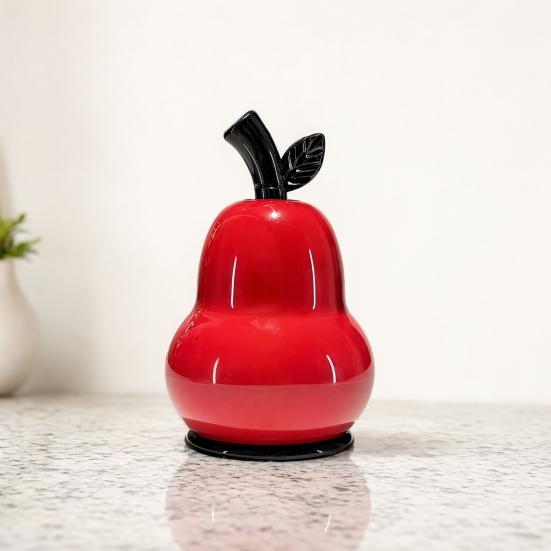 Pear Shaped Toothpick Holder, Large Capacity Covered Toothpick Storage Box, Kitchen Toothpick Dispenser Container with Dust-Proof Lid