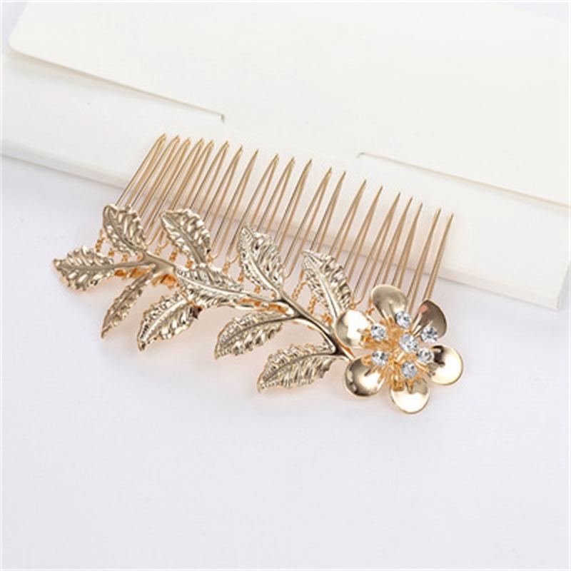 Comb Hair Accessories Leaf Hair Plug Clip Updo Hairpin Wholesale Comb Hair Women Duckbill Comb Bangs Korean Hair Hairpin Top Clip