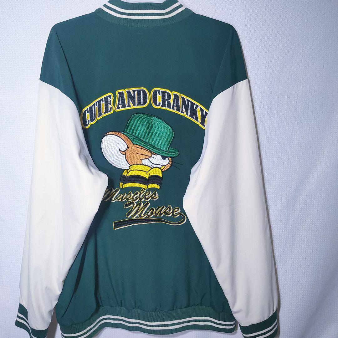 

[Б/У] Куртка стадионная 4L muscle Том и Джерри аниме логотип вышивка varsity