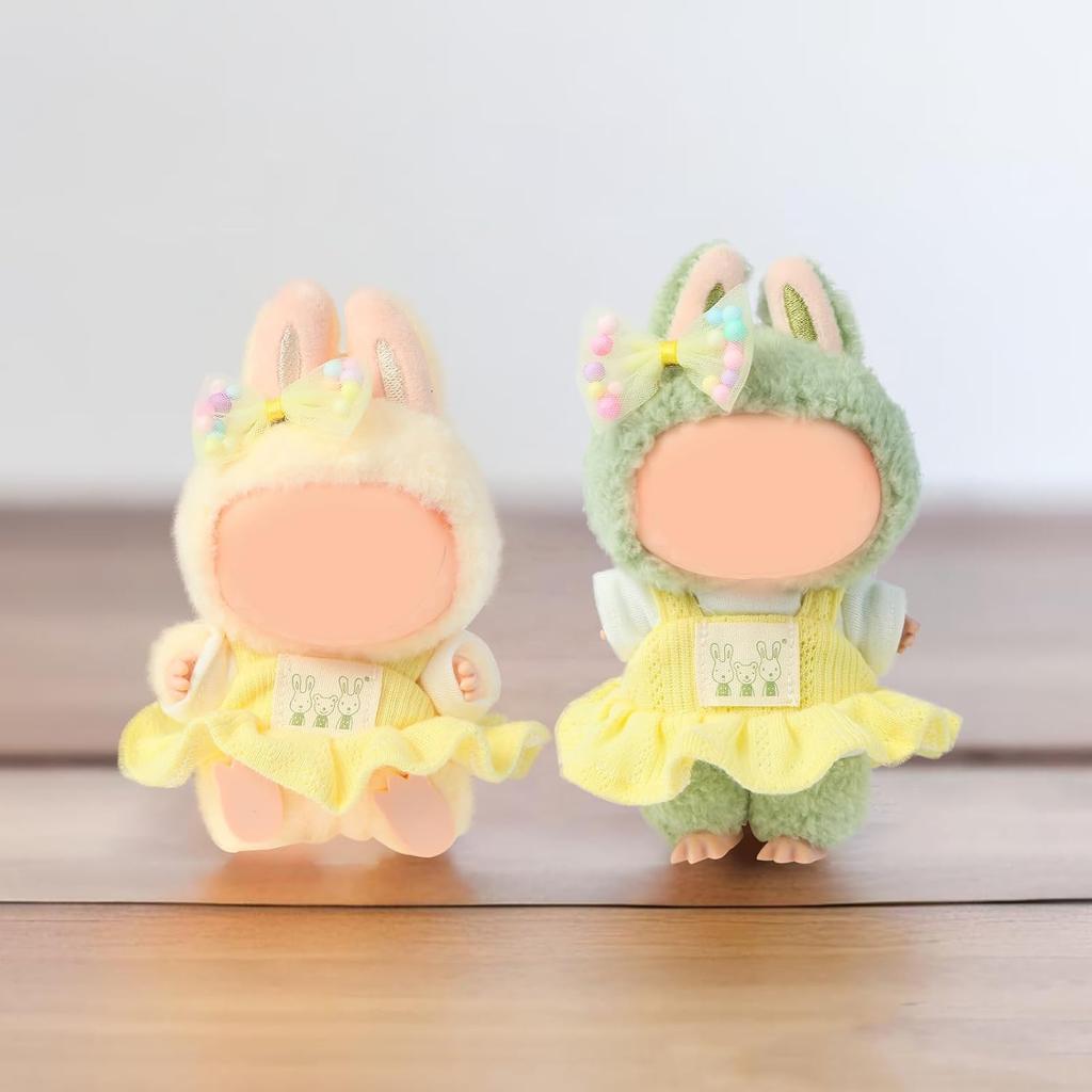 Ruokey Plush Clothes, Outfit Only, 15cm17cm Plush Doll Clothes, Cute Costume Dress-Up DIY Accessories, Doll Suit, Jumpsuit, Photo Path, Doll