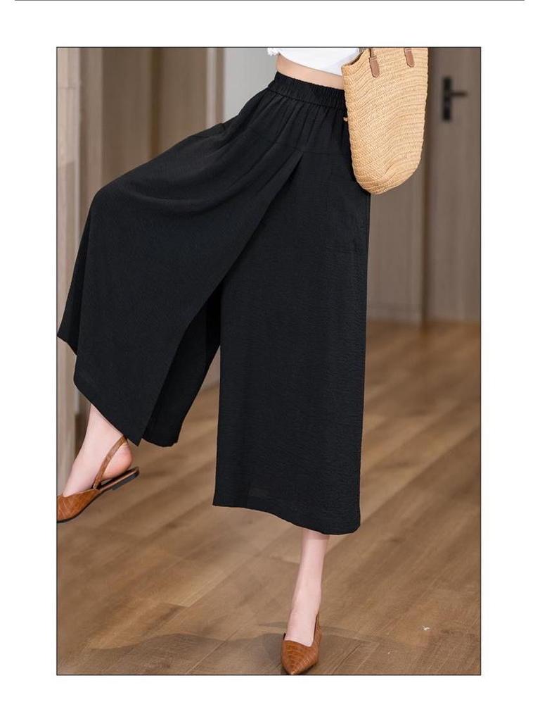 Women's 2025 Slimming High-Waist Wide-Leg Summer Culottes