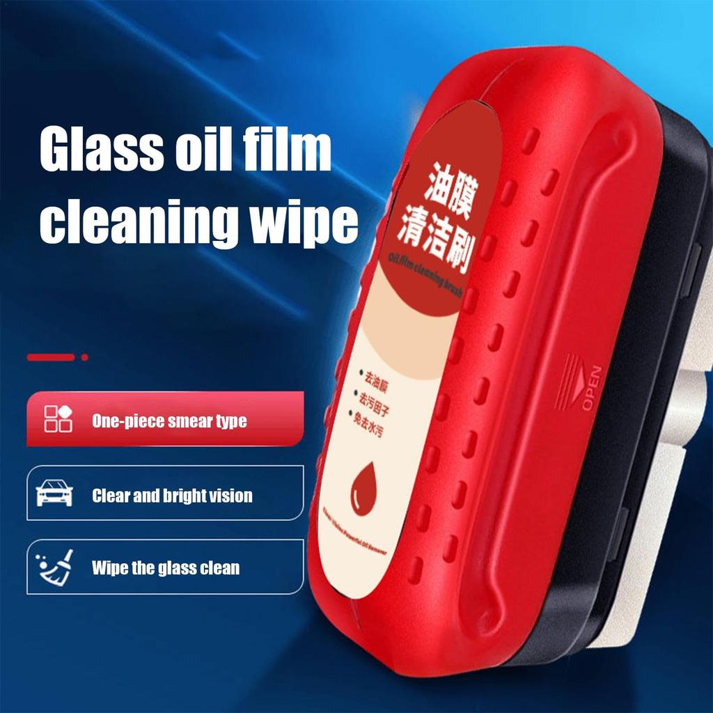 Car Glass Film Remover, Car Glass Film Stain Remover with Sponge,