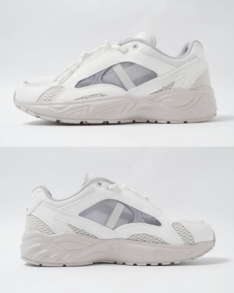 Moonstar Eight Tenth STUDENAERO Pure Size 3E Sneakers, White, 23.5 cm,