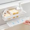 Kitchen Sponge Holder Plastic Sink Drain Rack Soap Drainer Towel Rack Shelf Organizer Bathroom Storage Accessories