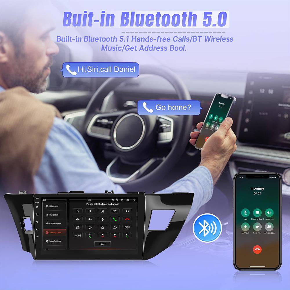 10.1" Wireless CarPlay Android GPS Navigation Radio for Toyota Corolla 2013-2016, 2GB+32GB