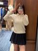 Women's Retro Long Sleeve Cable Knit Sweater with Chest Embroidery - RL Lapel Polo, 2026 Autumn/Winter Collection