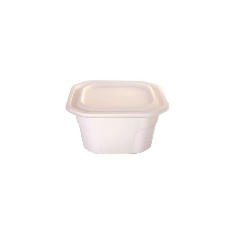 Eco-Friendly 1250ML Rectangular Biodegradable Corn Starch Food Containers