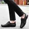 Autumn Men's Driving Shoes Genuine Leather Fashion Men's Shoes Korean Casual Leather Shoes Men Breathable Soft Sole Non-Slip Shoes