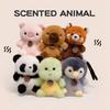 Animal Plush Pendants Cartoon Panda Sloth Pig Dinosaur Toys Cute Keychains Bag Decorations Car Interior Decorations