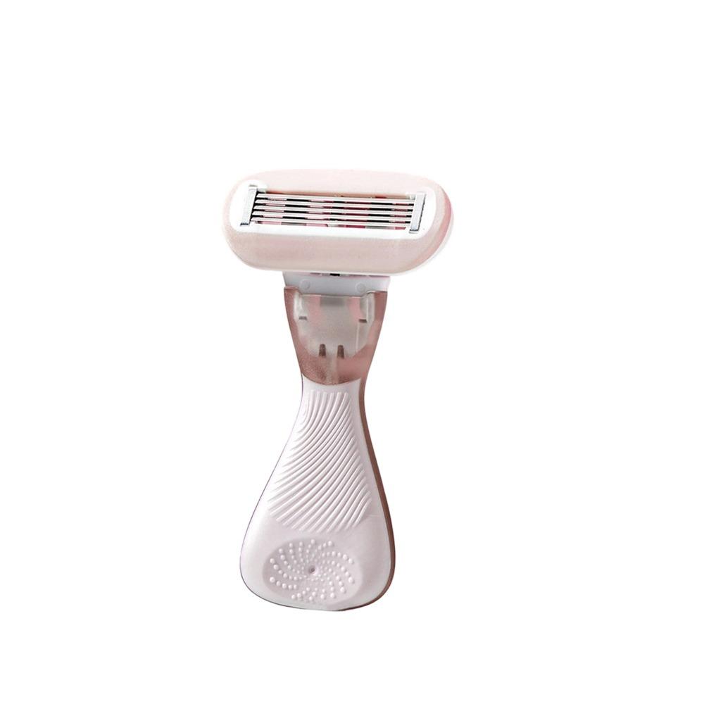 Manual Lady Shaver 5-Blades Epilator Durable Women Razor Private Body