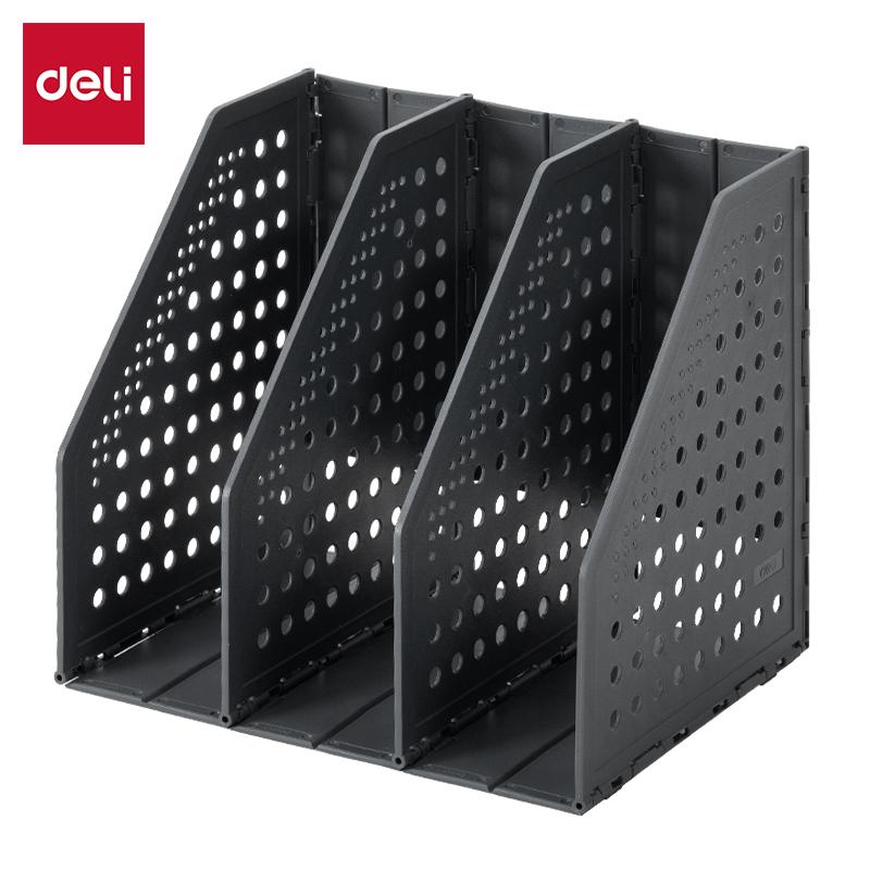 3/4 Grids Retractable File Holder Desktop Bookends Desk Organizer Magazine File Organizer Creative DIY Book Organizer