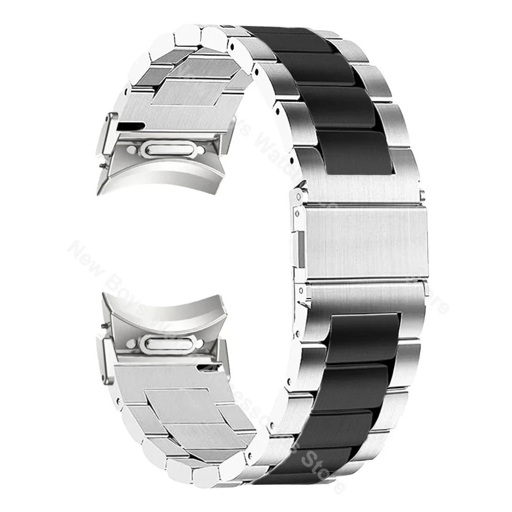 Quick Fit Stainless Steel Band for Samsung Galaxy Watch 7 6 4 5 Pro 40 44mm 45 42 46mm No Gap Strap for Watch6 Classic 43mm 47mm