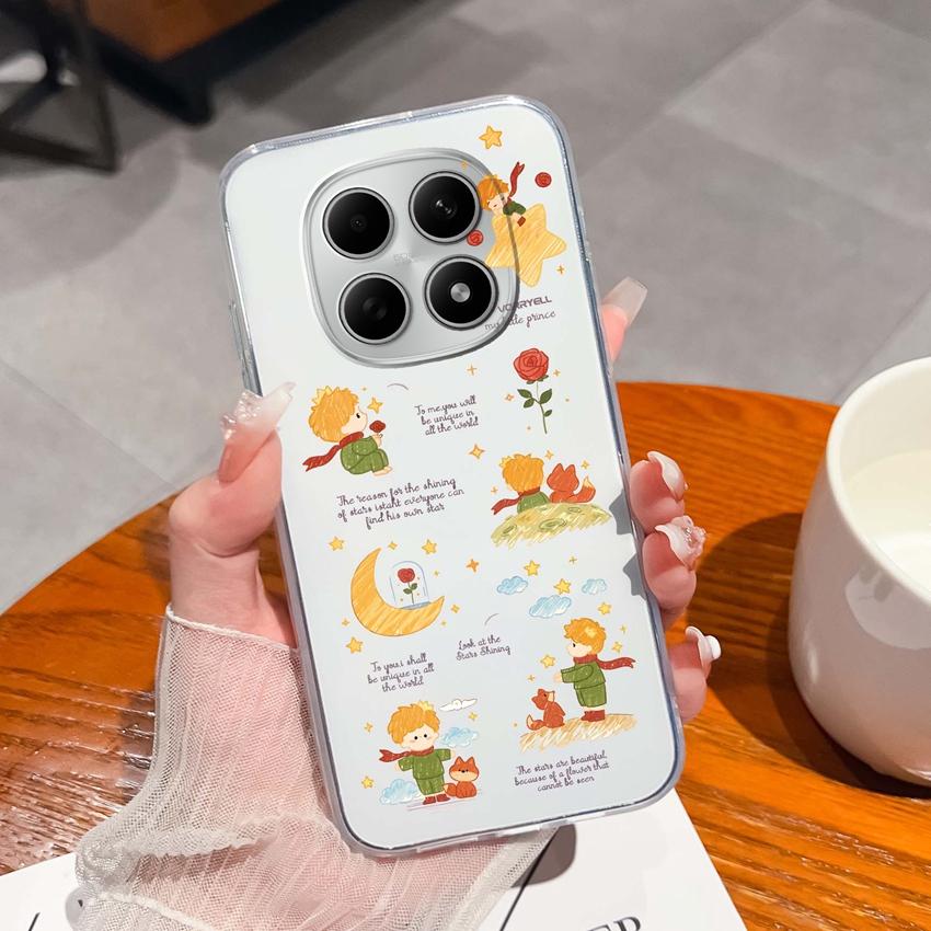 Suitable For Redmi Note 15 14 Pro 14S 15 15C A5 A1 Popular Creative Letters Patterns Phone Case Transparent Silicone Anti Slip Shell For Redmi Housing