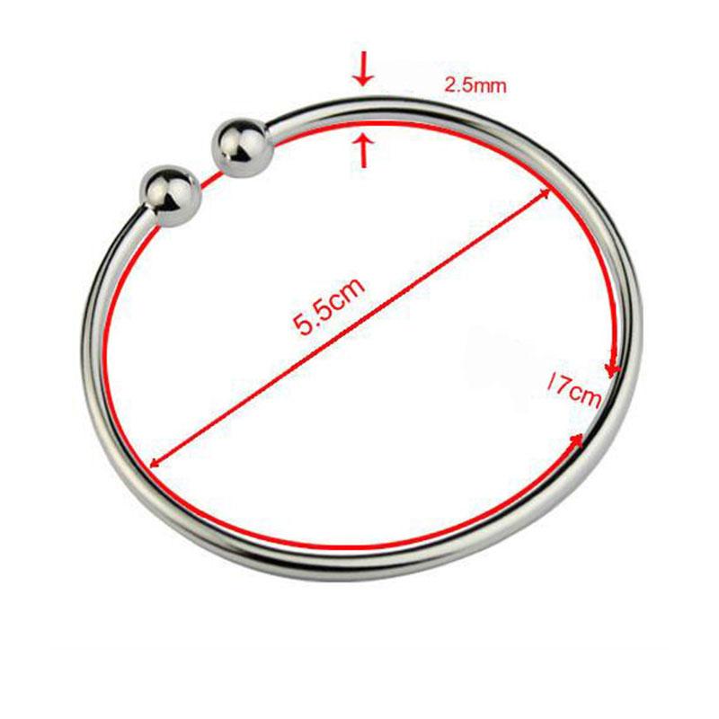 ANENJERY New Simple Ball Bracelet Couple Open Bracelet Pair Women Men Wedding Jewelry Wholesale