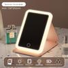 Portable LED Makeup Mirror with Light - Foldable Desktop Vanity Mirror