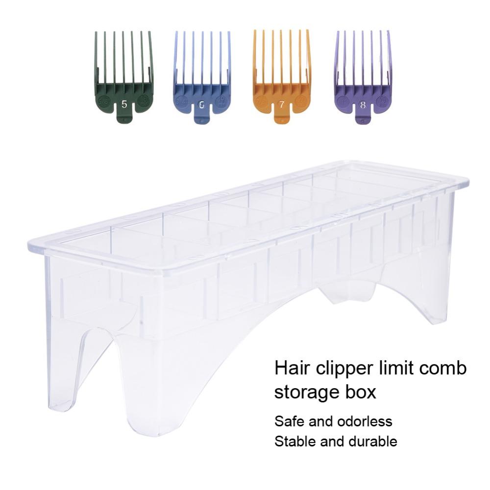 10 Slots Clipper Guard Holder Plastic Case Limit Comb Organizer Caliper Organizer For Salon
