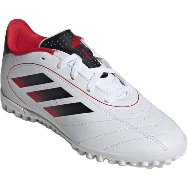 Nové dětské fotbalové boty Adidas GOLETTO 9 odolné proti oděru s nízkým svrškem bílo-černé Dětské IH0103