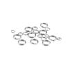 Semitree 100pcs Stainless Steel Split Rings Jump Ring Double Ring Connector for DIY Key Chains Jewelry Making Accessories 8mm