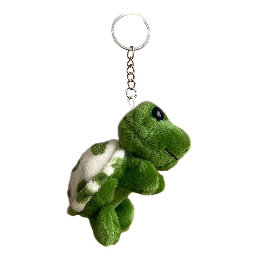 Cartoon Plush Turtle Charm Keychains Sweet Cute Pendant Car Keyring Backpack Decoration Fashion Jewelry for Women Girls