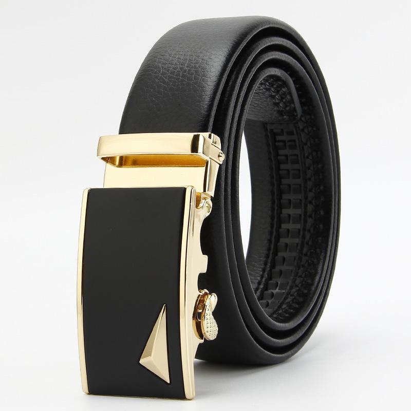 Microfiber Edging Automatic Buckle Belt  Men's Casual Belt  Men's Trouser Belt