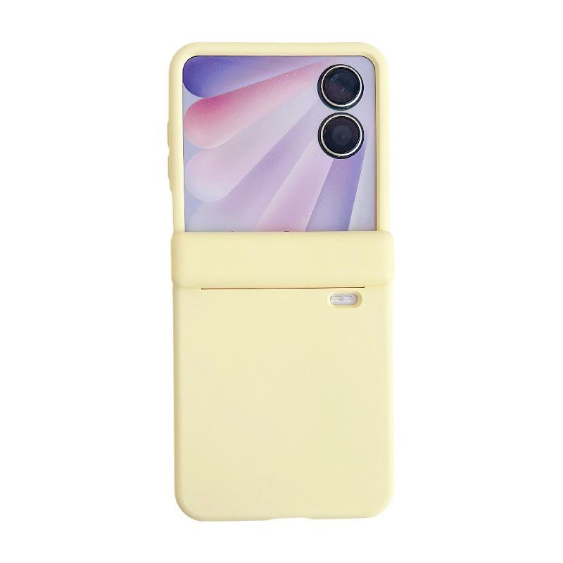 Honor Magic V Flip2 Magnetic Center Shaft Drop-Proof Case: Foldable Solid Color PC Hard Cover