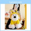 Adorable Plush Highland White Terrier Dog Toy Soft And Cuddly With Bee And Frog Outfits For Kids