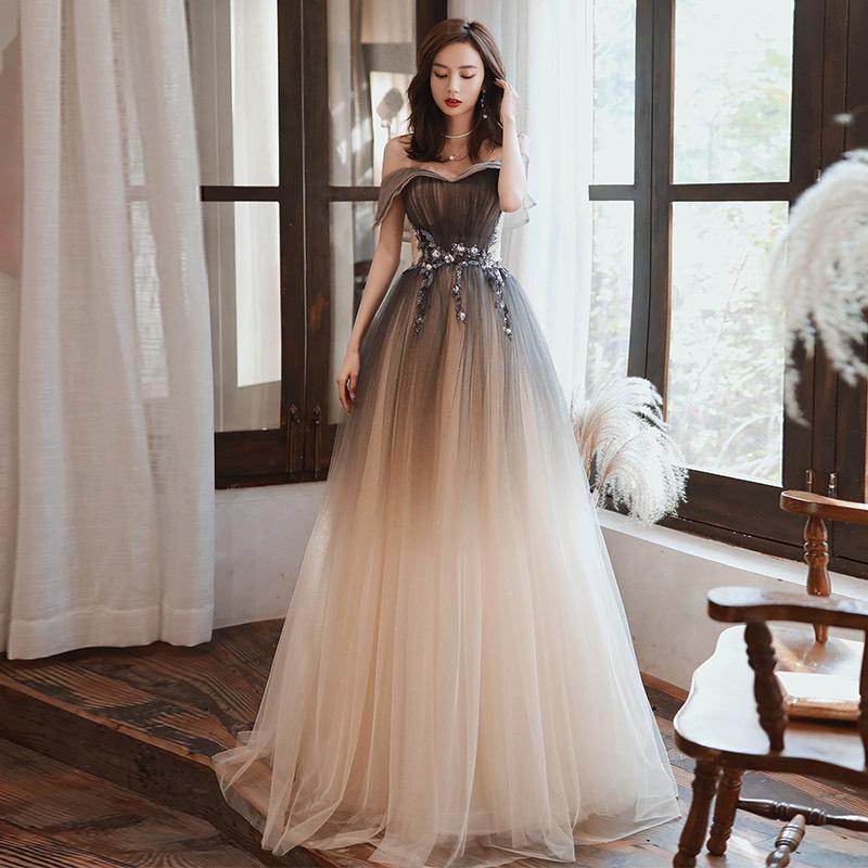 Evening dress 1011 new starry sky