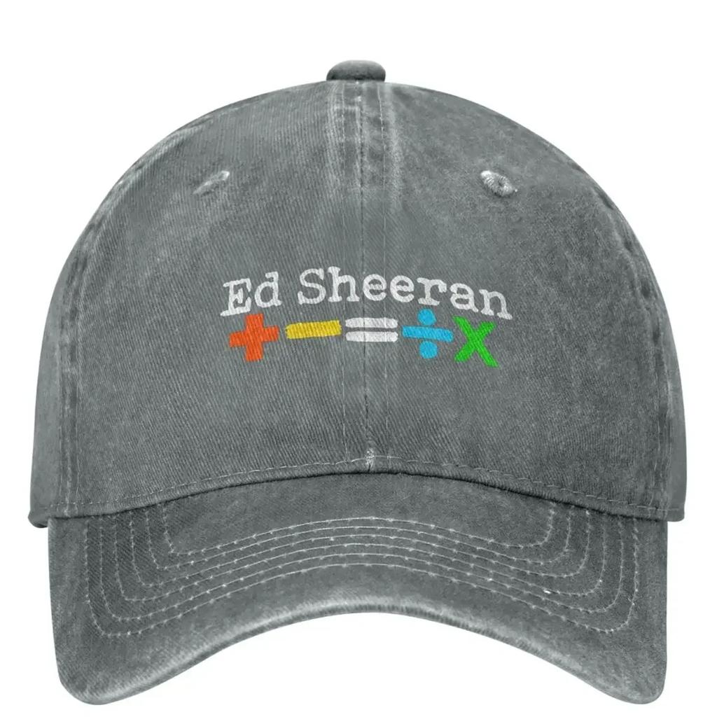 Ed Sheeran Tour 2024 Gewaschene Baseballkappe Lässig Trucker Papa Hut Sommer Damen Herren Outdoor Fitnessstudio Sonnenschutz Baseballkappen