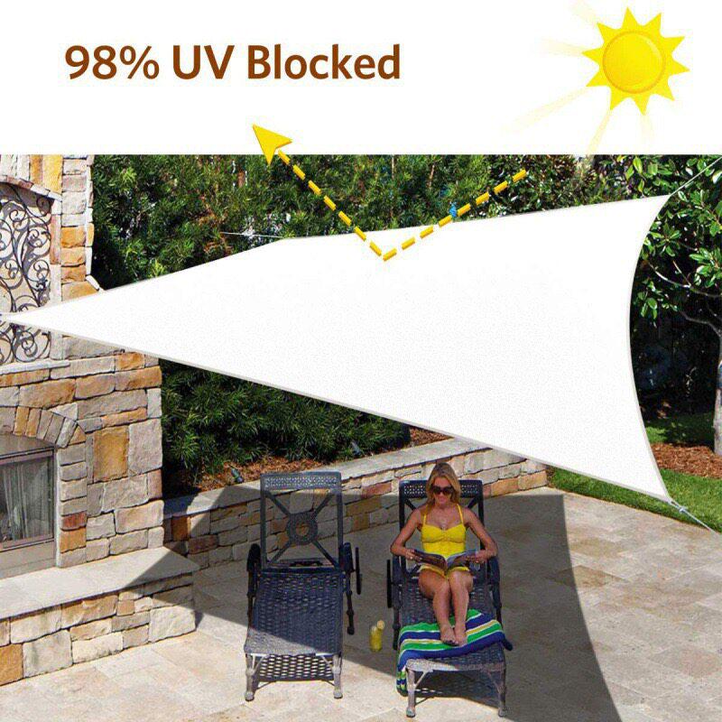 Triangle Oxford Cloth Sunshade Sail - Thickened, Waterproof Sun Protection for Pool, Courtyard, Balcony