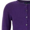 Polo Ralph Lauren Solid Color Crew Neck Pony Embroidered Button Front Cardigan Long Sleeve Short Knit Sweater Women Sweater Purple 211891672-022