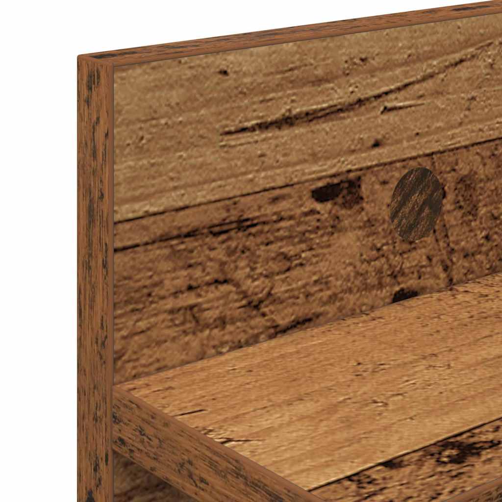 Wall Mounted Nightstand Wall Bracket Reclaimed Wood Engineered Wood