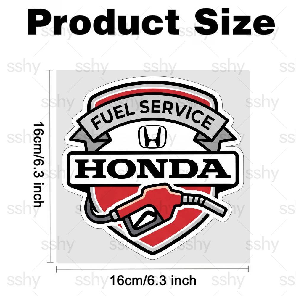 FOR HONDA Universal Gas Tank Cap Sticker Car Styling Vinyl Decal Waterproof Sticker 16x16cm