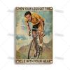 Artisian Cycling Metal Sign Bicycle Tin Plaque Bike Decorative Poster Wall Decor Garage Bar Pub Club Hotel Cafe Kitchen Home