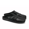 Sheepskin Version~ New Niche Two-wear Shoes Square Head Bag Head Half Slippers Women's Outer Wear Pleated Black Loafers