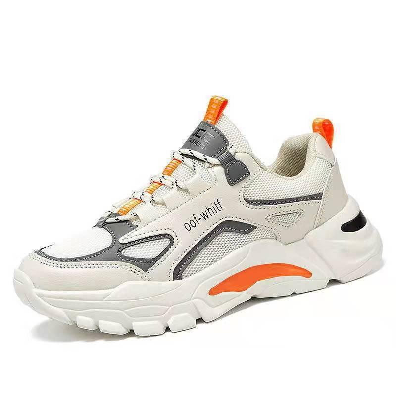 Men's shoes spring new men's sports shoes low-top contrasting shoes breathable running shoes