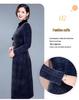 2025 Elegant Winter Plaid Dress for Plus-Size Mature Women: Slimming, Thickened Design