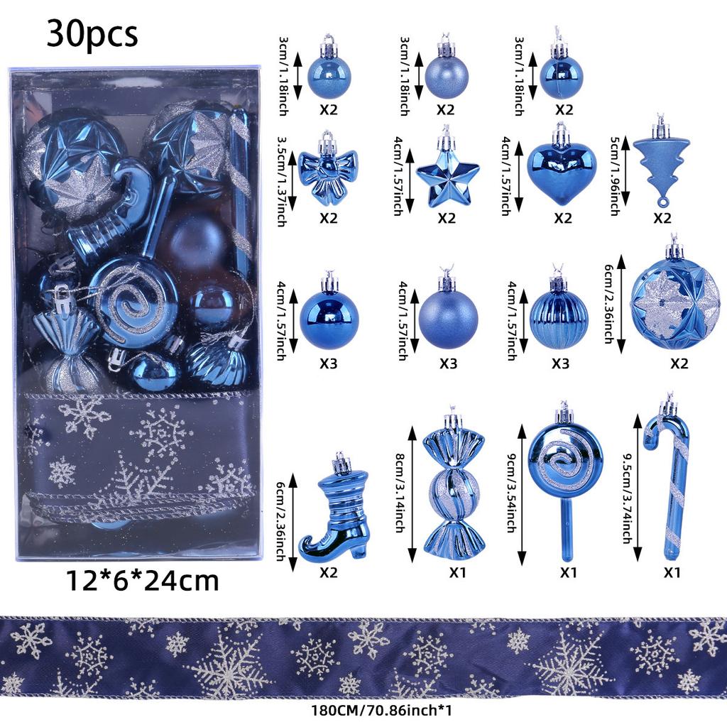 Christmas Balls Ornaments Delightful Classic Gift Set Shatterproof Plastic Decor for Xmas Tree Holiday Wedding Party Decorations