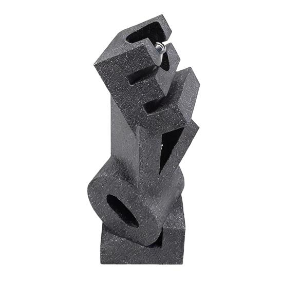 Printed LOVE Vase Plastic Flower Vase Modern Hand Sculpture Decorative Vase S