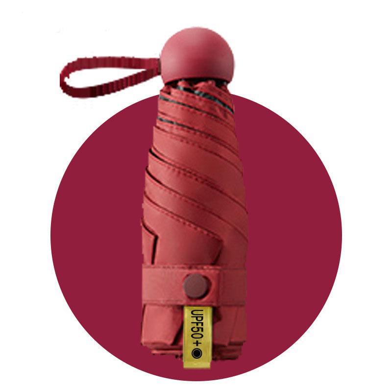 50% Reducere Umbrelă Mini Ultralight de Soare pentru Femei - Compactă, Portabilă, Design Capsulă Pliabilă