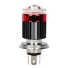 Red Angel Eye DRL Running Lamp H4 BA20D LED Motorcycle Headlight Bulb White Yellow High Low Beam Lens Bright Lighting Accessory