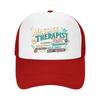Funny Massage Therapist Quote Typogr Mesh Baseball Cap Casual Hat Outdoor  For Womens Unisex FeUnisex