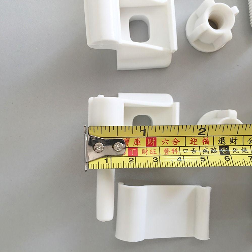 1Pair White Beige Hinge Bolts Screw Hinge Mounting Fittings  Bathroom Hardware Replacement Parts