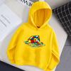 Children's Autumn Hoodie Rubik's Cube Pattern Hoodie, Magic Cube Printed Fashion Versatile Style Girls' Top