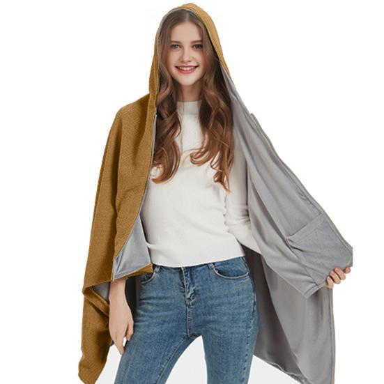 Heated Shawl Wrap USB Powered Heating Scarf Women Electric Blanket Portable Wireless Heated Blanket Bag with 3 Heat Settings