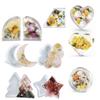 Round Heart Moon Cloud Star Christmas Tree Hexagonal Silicone Mold Epoxy Resin For Tray Base Bookshelf Ornaments Table Ornaments