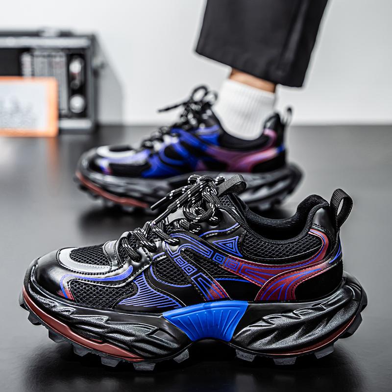 Men's Shoes Fashion Trend Thick Bottom Shoes Outdoor Anti-slip Comfortable Breathable Sneakers Casual Soft Running Shoes